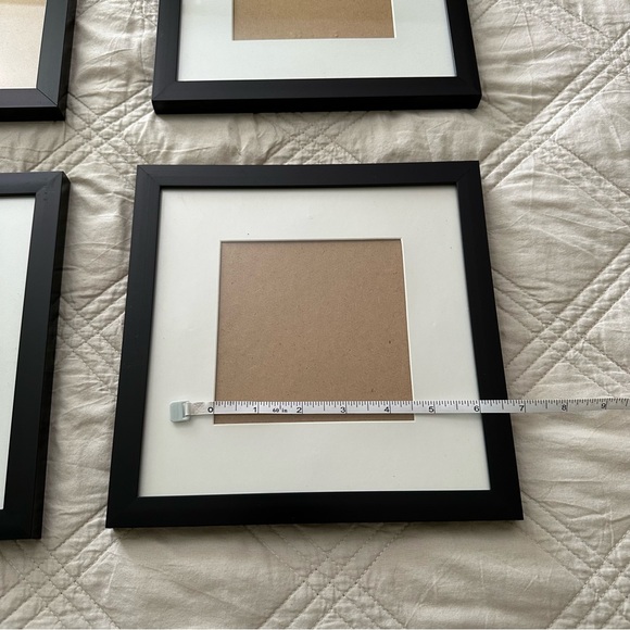 Bundle of Four Black Square Picture Frame Set - Picture 5 of 7